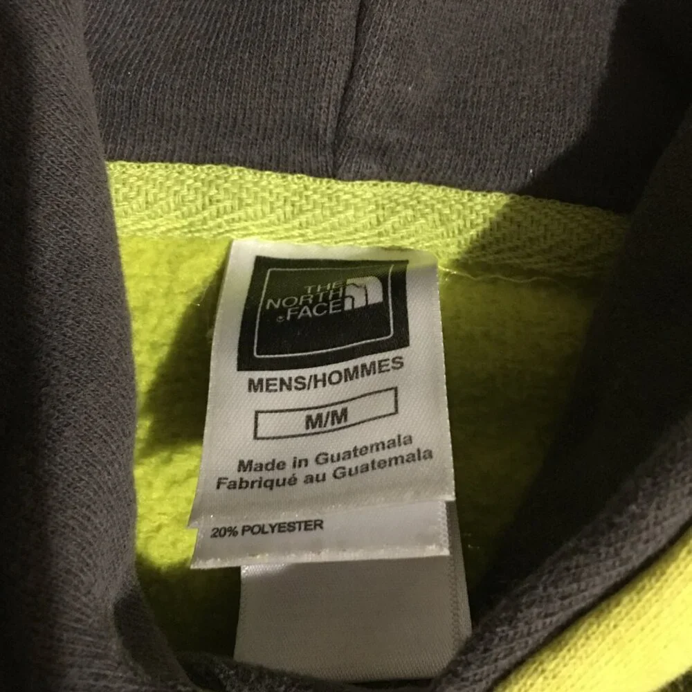 The North Face Hoodie Sweatshirt Mens Medium Green Logo Graphic